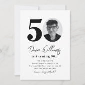 Invitation à la fête du 50e anniversaire | 50e ann (Devant)