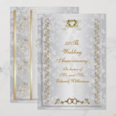 Invitation à la fête du 50e anniversaire anges vic (Devant / Derrière)