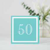 Invitation à la fête du 50e anniversaire - Aqua (Debout devant)
