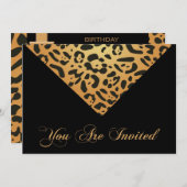 Invitation à la fête du 50e anniversaire au léopar (Devant / Derrière)