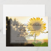 Invitation à la fête du 50e anniversaire avec tour (Devant / Derrière)