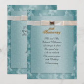 Invitation à la fête du 50e anniversaire, bleu sar (Devant / Derrière)