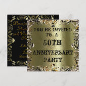 Invitation à la Fête du 50e Anniversaire de Gold (Devant / Derrière)