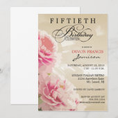 Invitation à la fête du 50e anniversaire de la flo (Devant / Derrière)