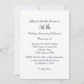 Invitation à la fête du 50e anniversaire de mariag (Dos)