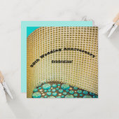 Invitation à la fête du 50e anniversaire de mariag (Devant/Arrière en situation)