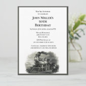 Invitation à la fête du 50e anniversaire masculin (Debout devant)