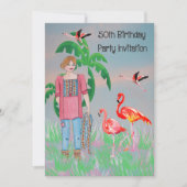 Invitation à la fête du 50e anniversaire pour une  (Devant)