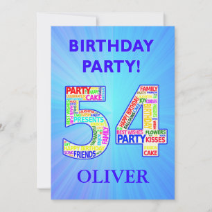Invitation à la fête du 55e anniversaire Ajouter u