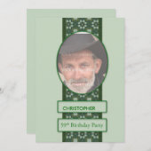 Invitation à la fête du 59e anniversaire Ajouter u (Devant / Derrière)