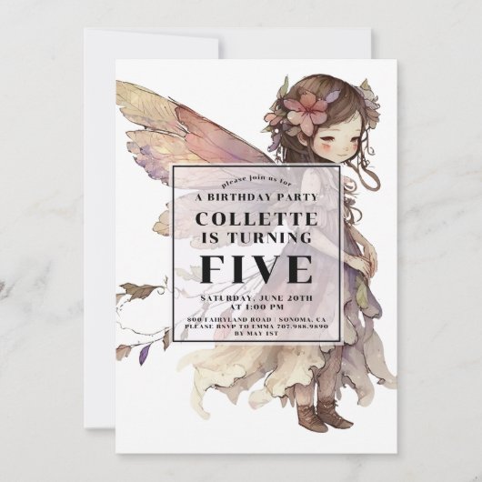 Invitation à la fête du 5e anniversaire de la Fill (Devant)