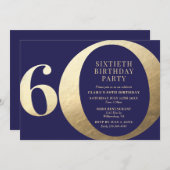 Invitation à la fête du 60e anniversaire (Devant / Derrière)