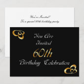Invitation à la fête du 60e anniversaire (Devant / Derrière)