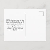 Invitation à la fête du 60e anniversaire (Dos)