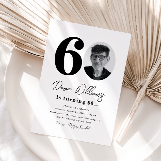 Invitation à la fête du 60e anniversaire | 60e ann