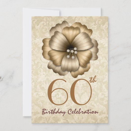Invitation à la fête du 60e anniversaire Bow (Devant)