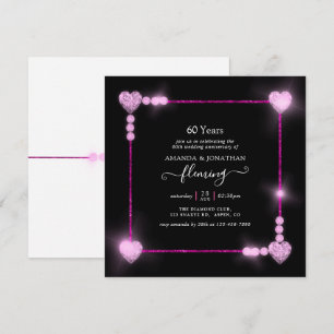 Invitation à la fête du 60e anniversaire de mariag