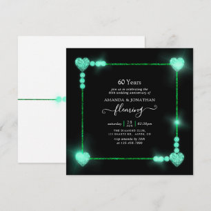 Invitation à la fête du 60e anniversaire de mariag