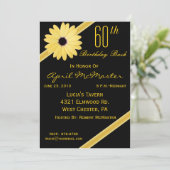 Invitation à la fête du 60e anniversaire en noir e (Debout devant)
