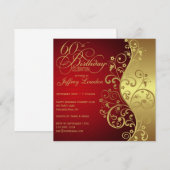 Invitation à la fête du 60e anniversaire Red & Gol (Devant / Derrière)