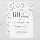 Invitation à la fête du 60e anniversaire - Silver  (Devant / Derrière)