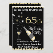 Invitation à la fête du 65e anniversaire (Devant / Derrière)