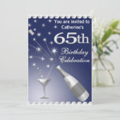 Invitation à la fête du 65e anniversaire - Blue & (Debout devant)