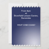 Invitation à la fête du 65e anniversaire - Blue & (Dos)