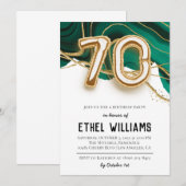 Invitation à la fête du 70e anniversaire (Devant / Derrière)