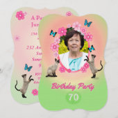 Invitation à la fête du 70e anniversaire (Devant / Derrière)