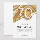 Invitation à la fête du 70e anniversaire (Devant / Derrière)