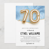 Invitation à la fête du 70e anniversaire (Devant / Derrière)