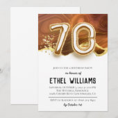 Invitation à la fête du 70e anniversaire (Devant / Derrière)