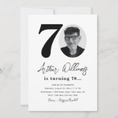 Invitation à la fête du 70e anniversaire | 70e ann (Devant)