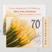 Invitation à la fête du 70e anniversaire - Calla L (Devant / Derrière)