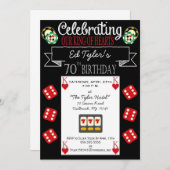 Invitation à la fête du 70e anniversaire du Roi de (Devant / Derrière)