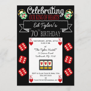 Invitation à la fête du 70e anniversaire du Roi de