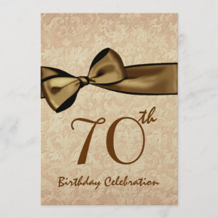 Invitation à la fête du 70e anniversaire GOLD Bow