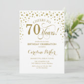 Invitation à la fête du 70e anniversaire - Gold Wh (Debout devant)