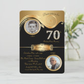 Invitation à la fête du 70e anniversaire, Noir et  (Debout devant)