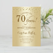 Invitation à la fête du 70e anniversaire - Or (Debout devant)