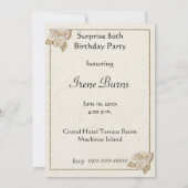 Invitation à la fête du 80e anniversaire (Dos)