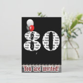 Invitation à la fête du 80e anniversaire (Debout devant)