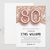 Invitation à la fête du 80e anniversaire (Devant / Derrière)