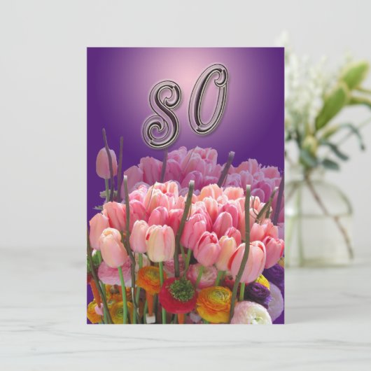 Invitation à la fête du 80e anniversaire (Debout devant)