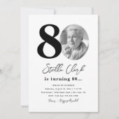 Invitation à la fête du 80e anniversaire | 80e ann (Devant)