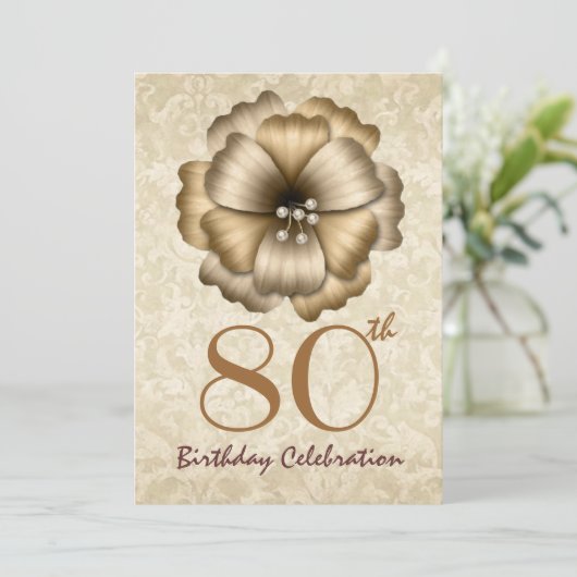 Invitation à la fête du 80e anniversaire Bow (Debout devant)