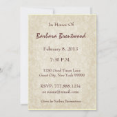 Invitation à la fête du 80e anniversaire Bow (Dos)