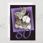 Invitation à la fête du 80e anniversaire de la flo (Devant / Derrière)