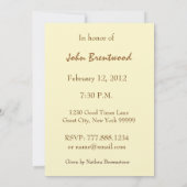 Invitation à la fête du 80e anniversaire - GOLD (Dos)